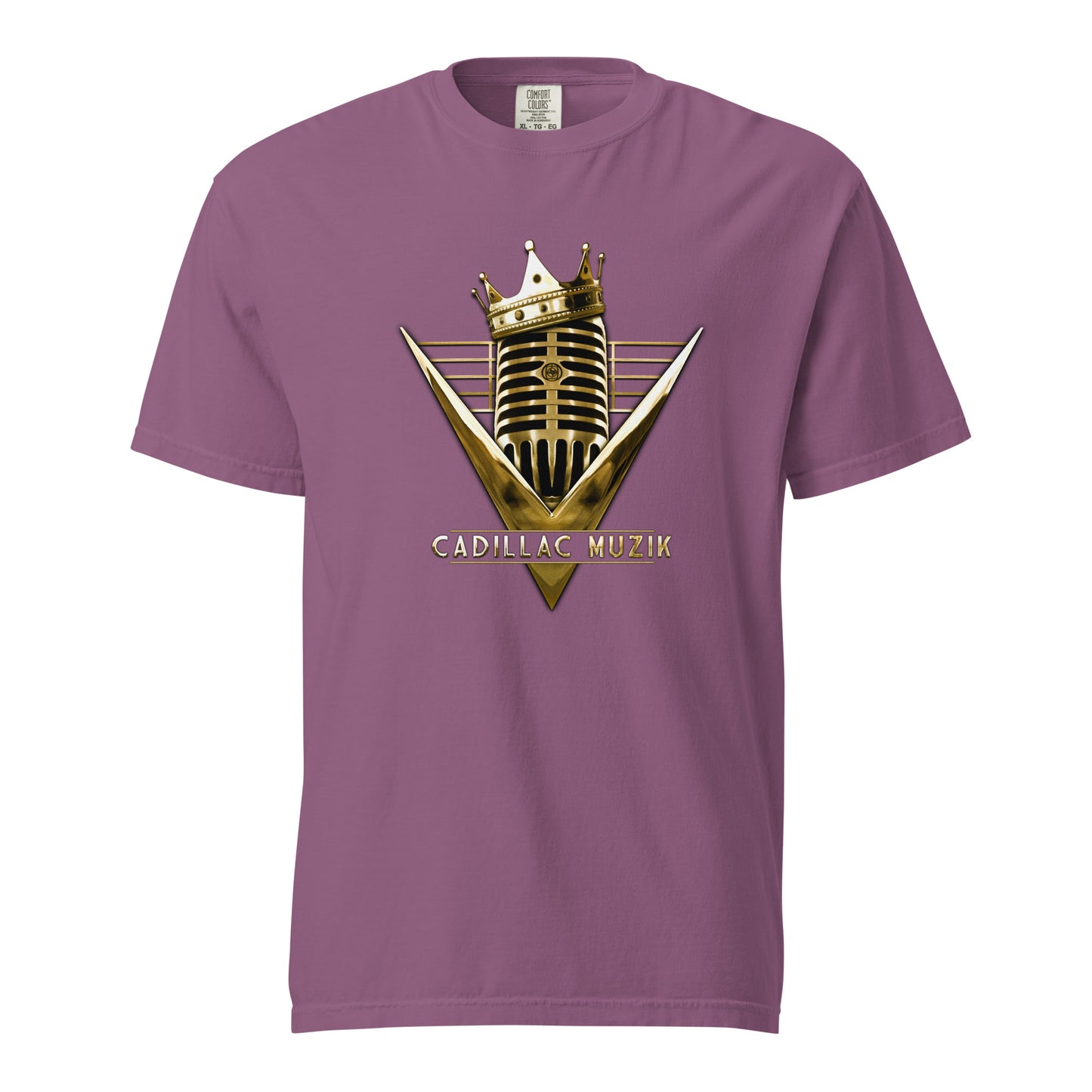 Unisex Vintage-Style (Garment-Dyed) Cadillac Muzik T-Shirt