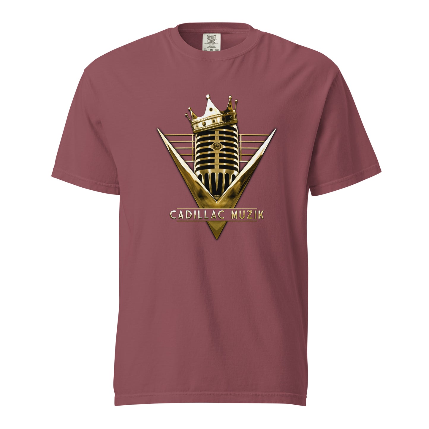 Unisex Vintage-Style (Garment-Dyed) Cadillac Muzik T-Shirt