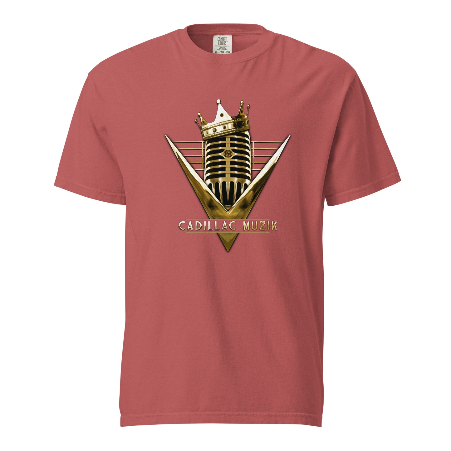 Unisex Vintage-Style (Garment-Dyed) Cadillac Muzik T-Shirt