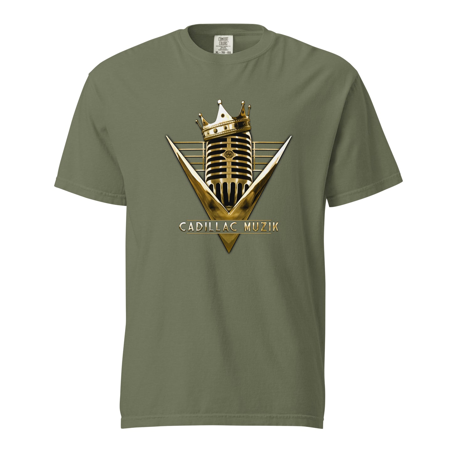 Unisex Vintage-Style (Garment-Dyed) Cadillac Muzik T-Shirt