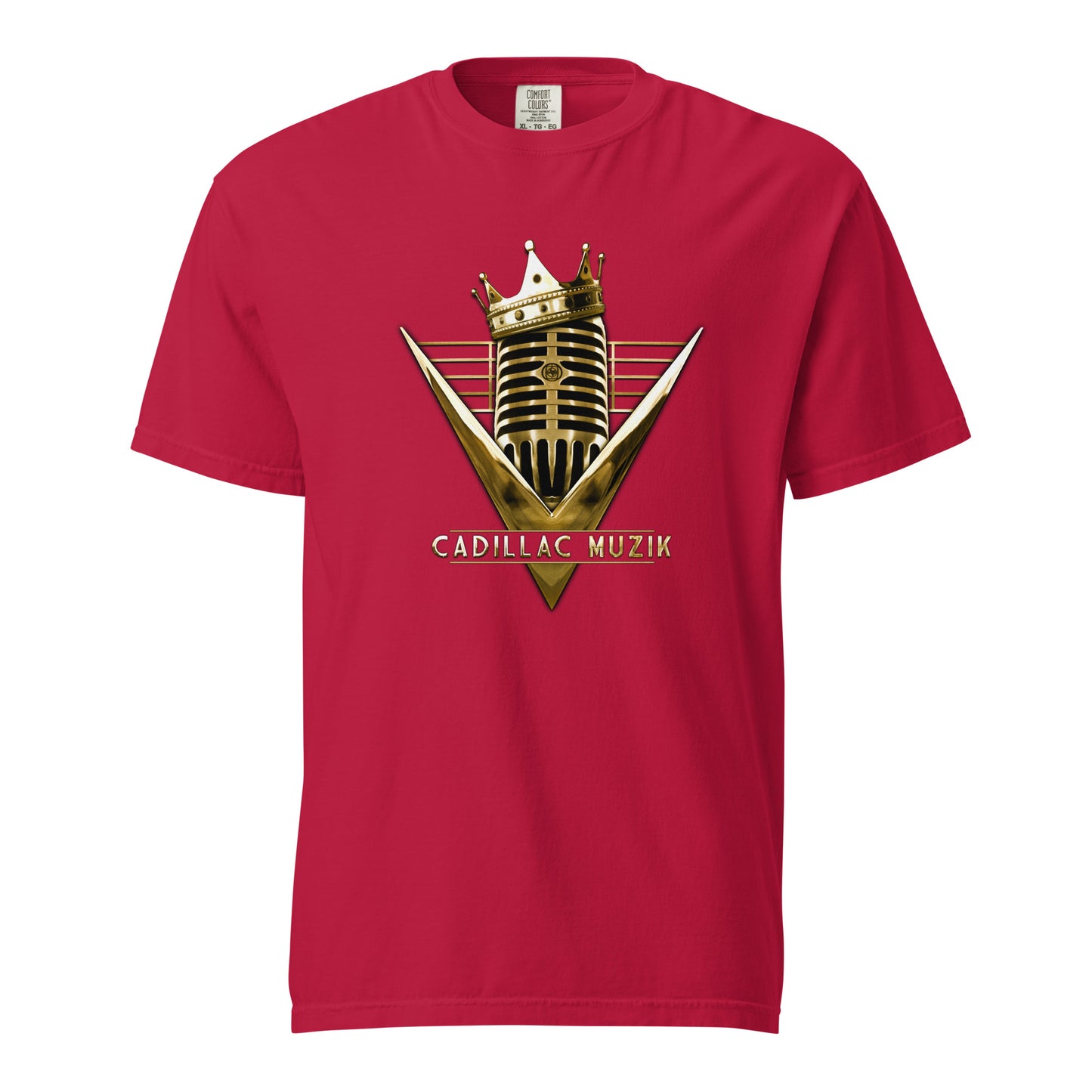 Unisex Vintage-Style (Garment-Dyed) Cadillac Muzik T-Shirt