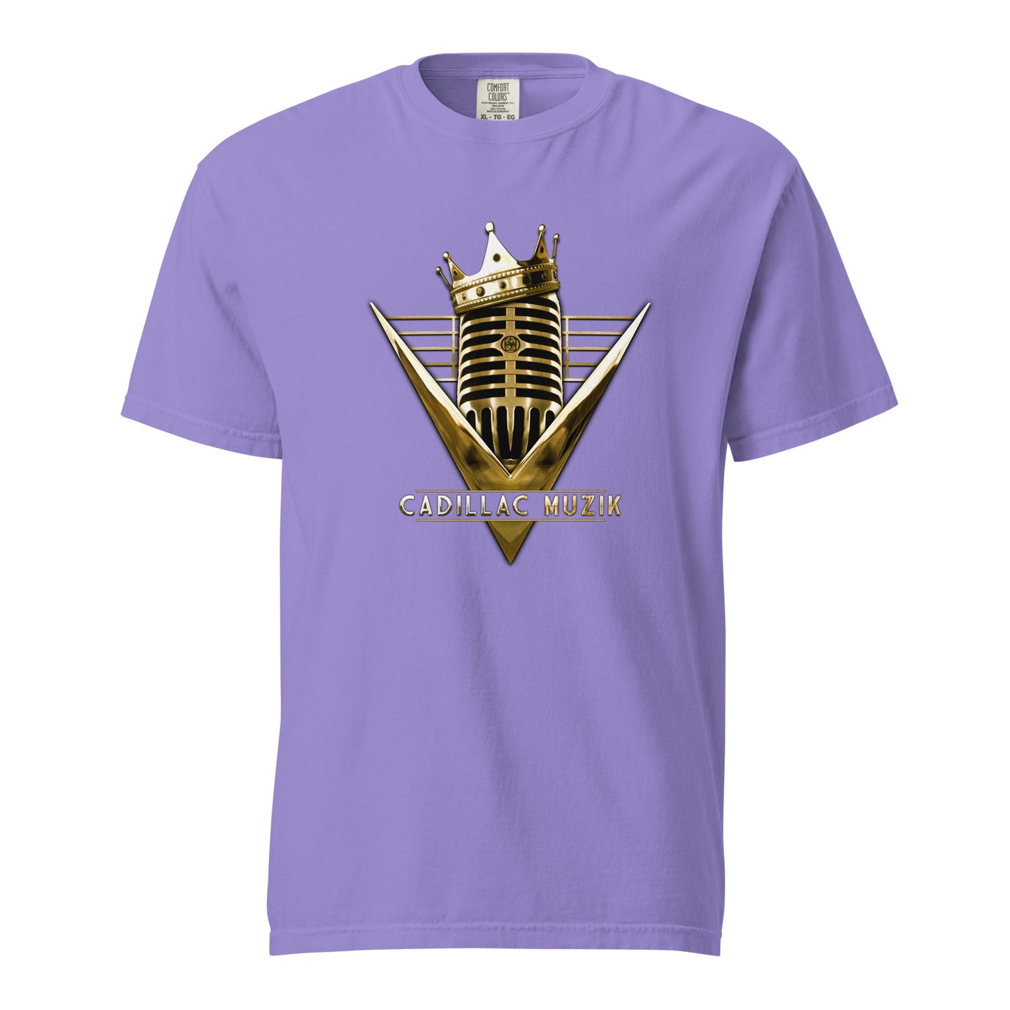 Unisex Vintage-Style (Garment-Dyed) Cadillac Muzik T-Shirt