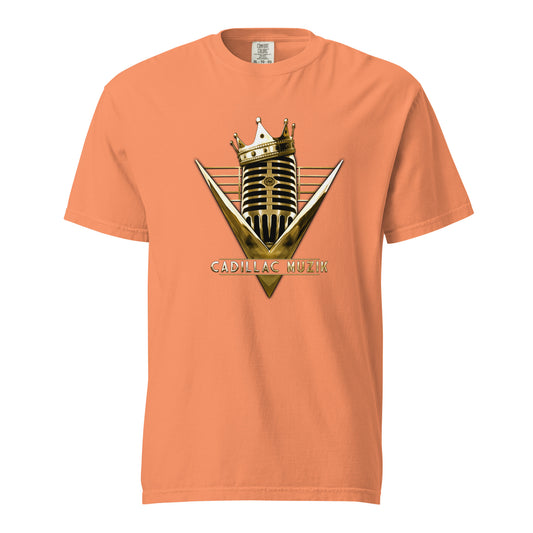 Unisex Vintage-Style (Garment-Dyed) Cadillac Muzik T-Shirt